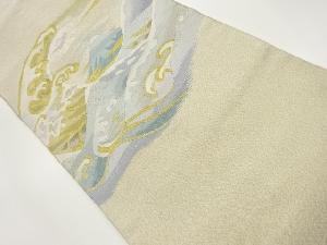 本綴れ遠山に荒波模様織出し名古屋帯